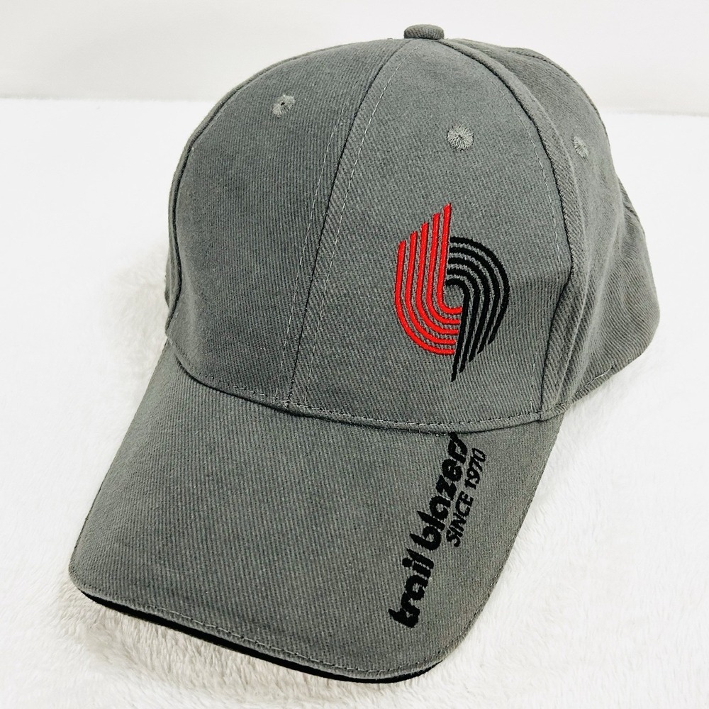 Portland Trail Blazers NBA Opening Night Hat Cap Adjustable Strapback Gray